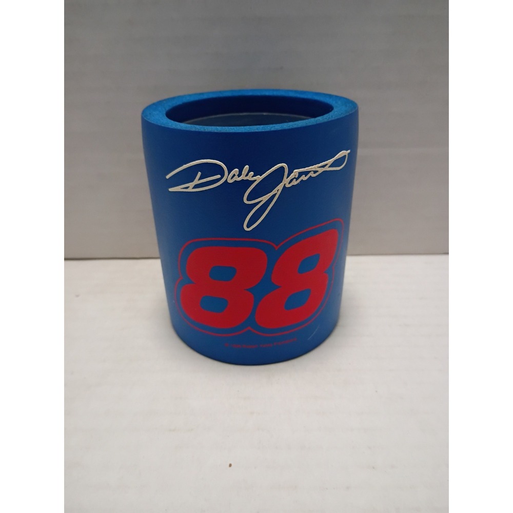 VTG 1996 Dale Jarrett 88 NASCAR Can Cooler Blue Foam Koozie Robert Yates